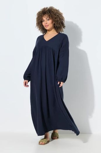 Plus size veliki brojevi Haljina dugih rukava A kroja za punije