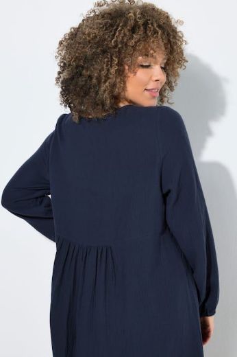 Plus size veliki brojevi Haljina dugih rukava A kroja za punije