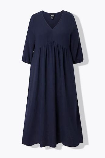 Plus size veliki brojevi Haljina dugih rukava A kroja za punije