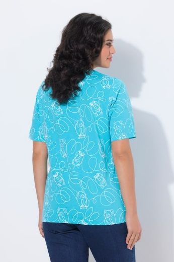 Plus size veliki brojevi Majica kratkih rukava V izreza za punije