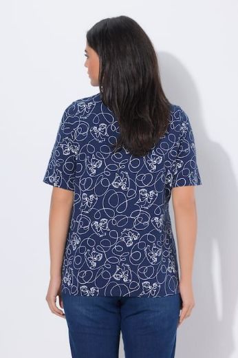 Plus size veliki brojevi Majica kratkih rukava V izreza za punije