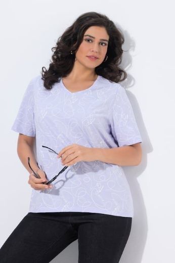 Plus size veliki brojevi Majica kratkih rukava V izreza za punije