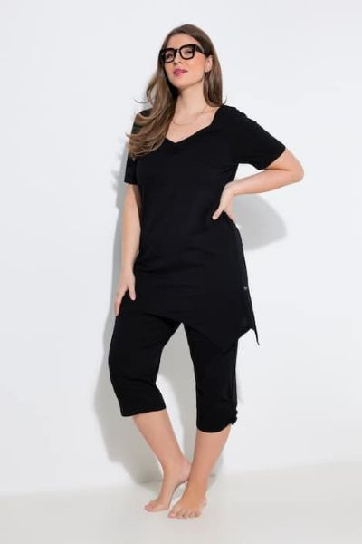 Veliki brojevi Pidžama kratkih rukava i dugih nogavica moda za punije