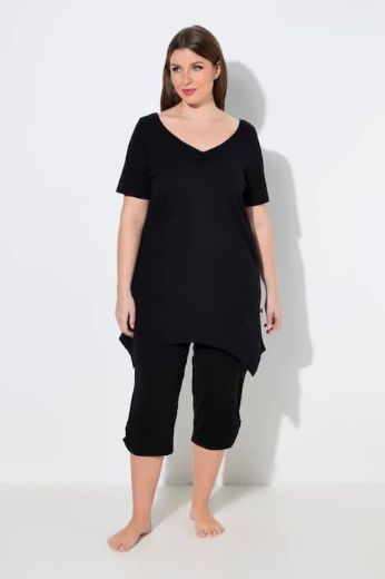 Plus size veliki brojevi Pidžama kratkih rukava i dugih nogavica za punije