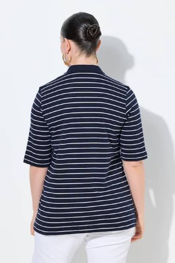 Plus size veliki brojevi Majica kratkih rukava pamučna s kragnom za punije