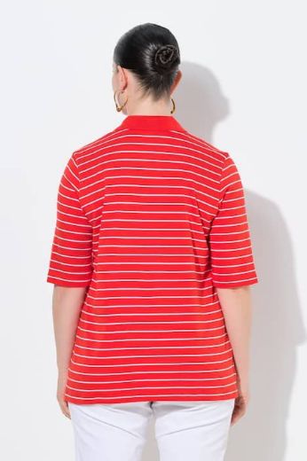 Plus size veliki brojevi Majica kratkih rukava pamučna s kragnom za punije