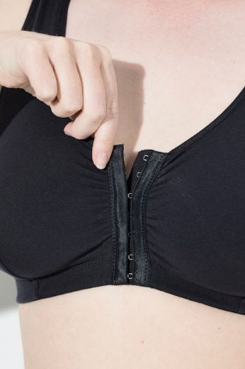 Plus size veliki brojevi Korzet na kopčanje s prijeda pamučni za punije