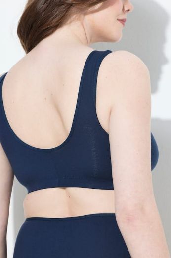 Plus size veliki brojevi Korzet na kopčanje s prijeda pamučni za punije