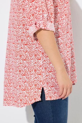 Plus size veliki brojevi Tunika poludugih rukava s izrezom za punije