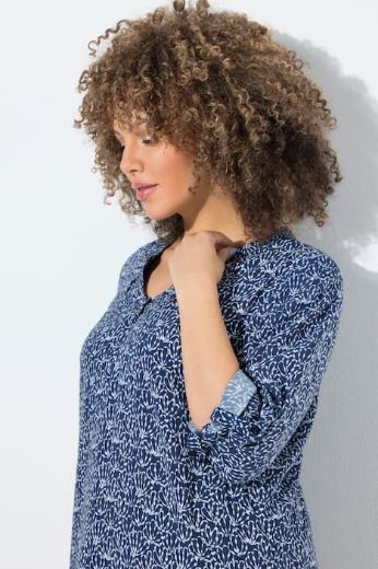 Plus size veliki brojevi Tunika poludugih rukava s izrezom za punije