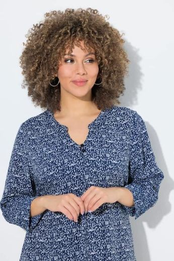 Plus size veliki brojevi Tunika poludugih rukava s izrezom za punije