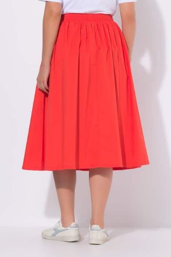 Plus size veliki brojevi Suknja midi elastičnog struka za punije