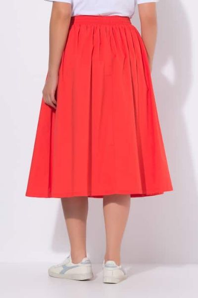 Veliki brojevi Suknja midi elastičnog struka moda za punije