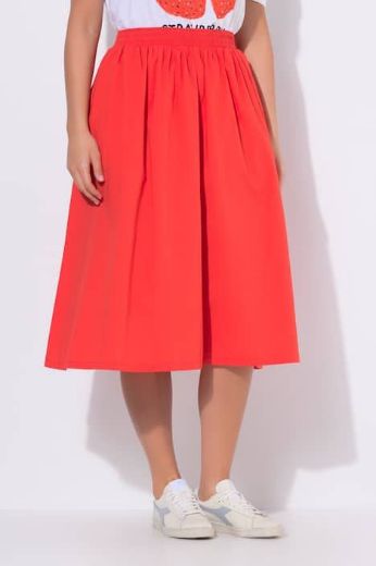 Plus size veliki brojevi Suknja midi elastičnog struka za punije