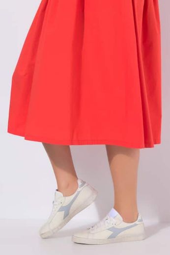 Plus size veliki brojevi Suknja midi elastičnog struka za punije