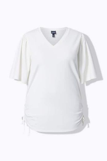 Plus size veliki brojevi Majica kratkih rukava V izreza za punije