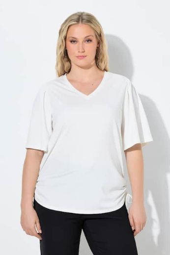 Plus size veliki brojevi Majica kratkih rukava V izreza za punije