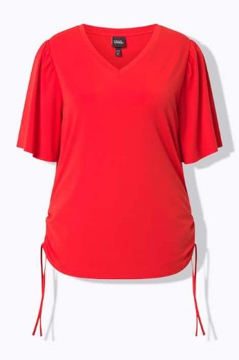 Plus size veliki brojevi Majica kratkih rukava V izreza za punije