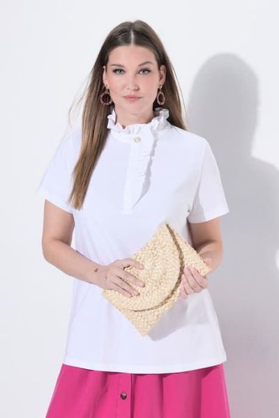 Veliki brojevi Majica kratkih rukava s ukrasom moda za punije