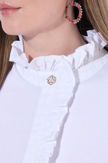 Plus size veliki brojevi Majica kratkih rukava s ukrasom za punije