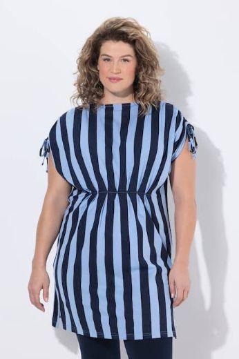 Plus size veliki brojevi Tunika bez rukava prugasta za punije