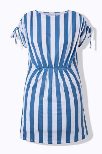 Plus size veliki brojevi Tunika bez rukava prugasta za punije