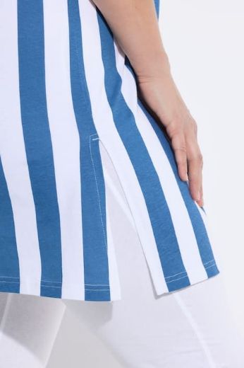 Plus size veliki brojevi Tunika bez rukava prugasta za punije