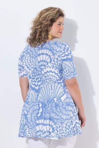 Plus size veliki brojevi Majica kratkih rukava s izrezom za punije