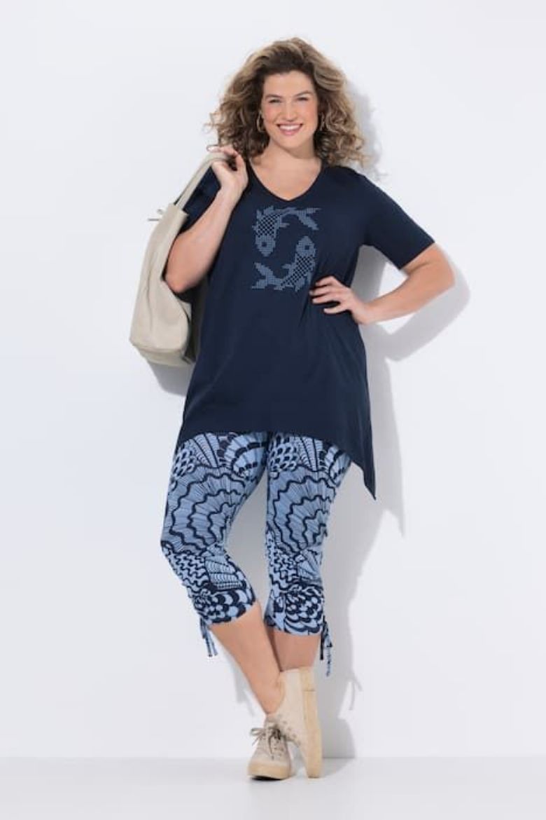 Plus size veliki brojevi Majica kratkih rukava pamučna za punije