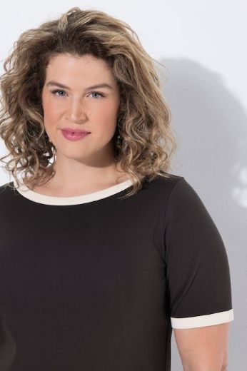 Plus size veliki brojevi Haljina bez rukava s ukrasnim obrubom za punije