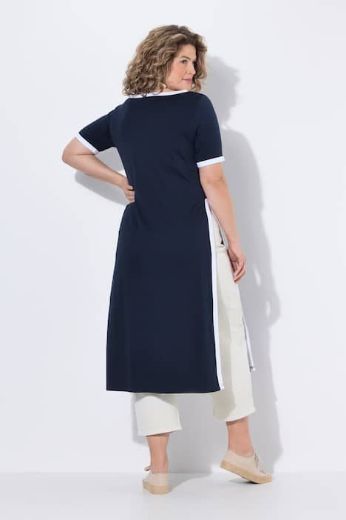 Plus size veliki brojevi Haljina bez rukava s ukrasnim obrubom za punije