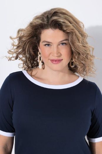 Plus size veliki brojevi Haljina bez rukava s ukrasnim obrubom za punije