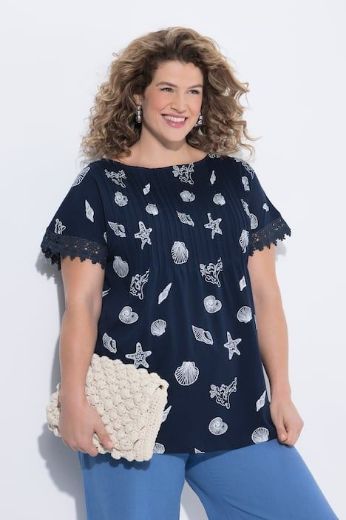 Plus size veliki brojevi Majica kratkih rukava pamučna za punije