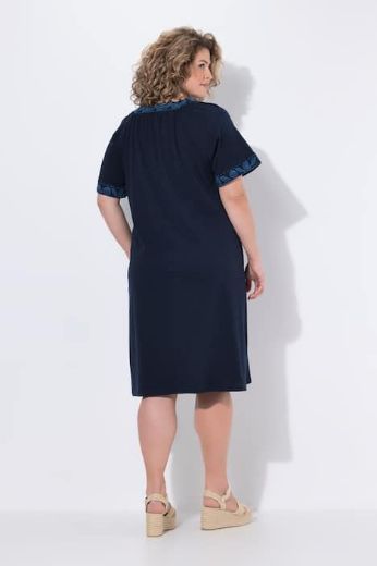 Plus size veliki brojevi Haljina midi kratkih rukava za punije