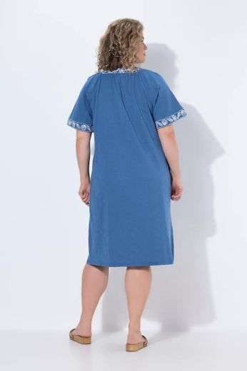 Plus size veliki brojevi Haljina midi kratkih rukava za punije