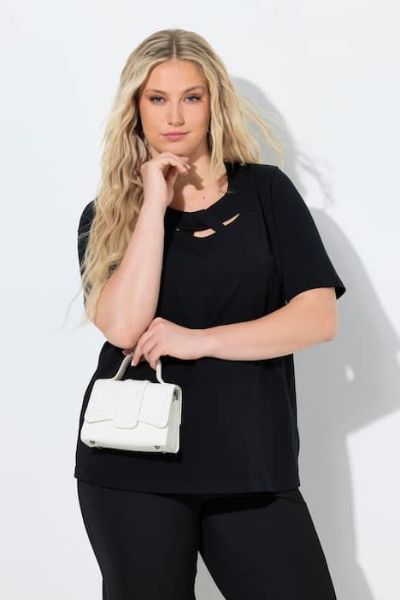 Veliki brojevi Majica kratkih rukava okrulog izreza moda za punije