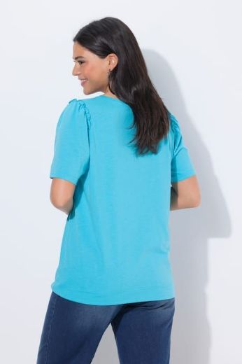 Plus size veliki brojevi Majica kratkih rukava A kroja okruglog izreza za punije