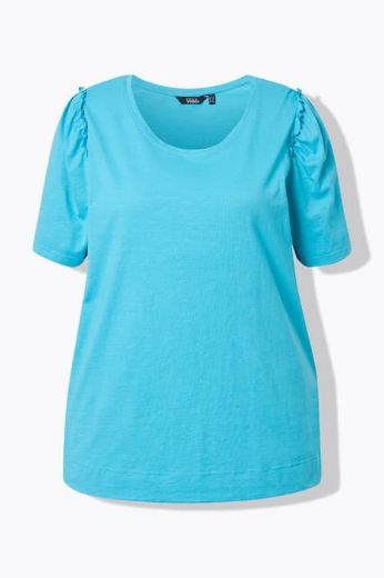 Plus size veliki brojevi Majica kratkih rukava A kroja okruglog izreza za punije