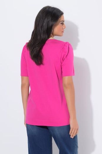 Plus size veliki brojevi Majica kratkih rukava A kroja okruglog izreza za punije