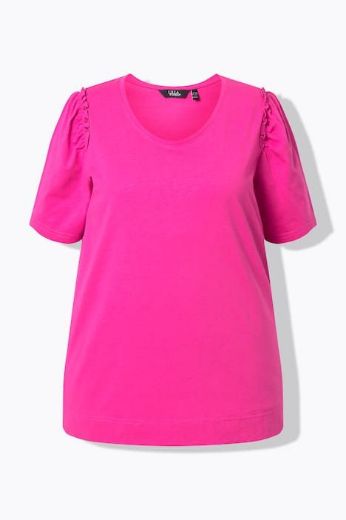 Plus size veliki brojevi Majica kratkih rukava A kroja okruglog izreza za punije