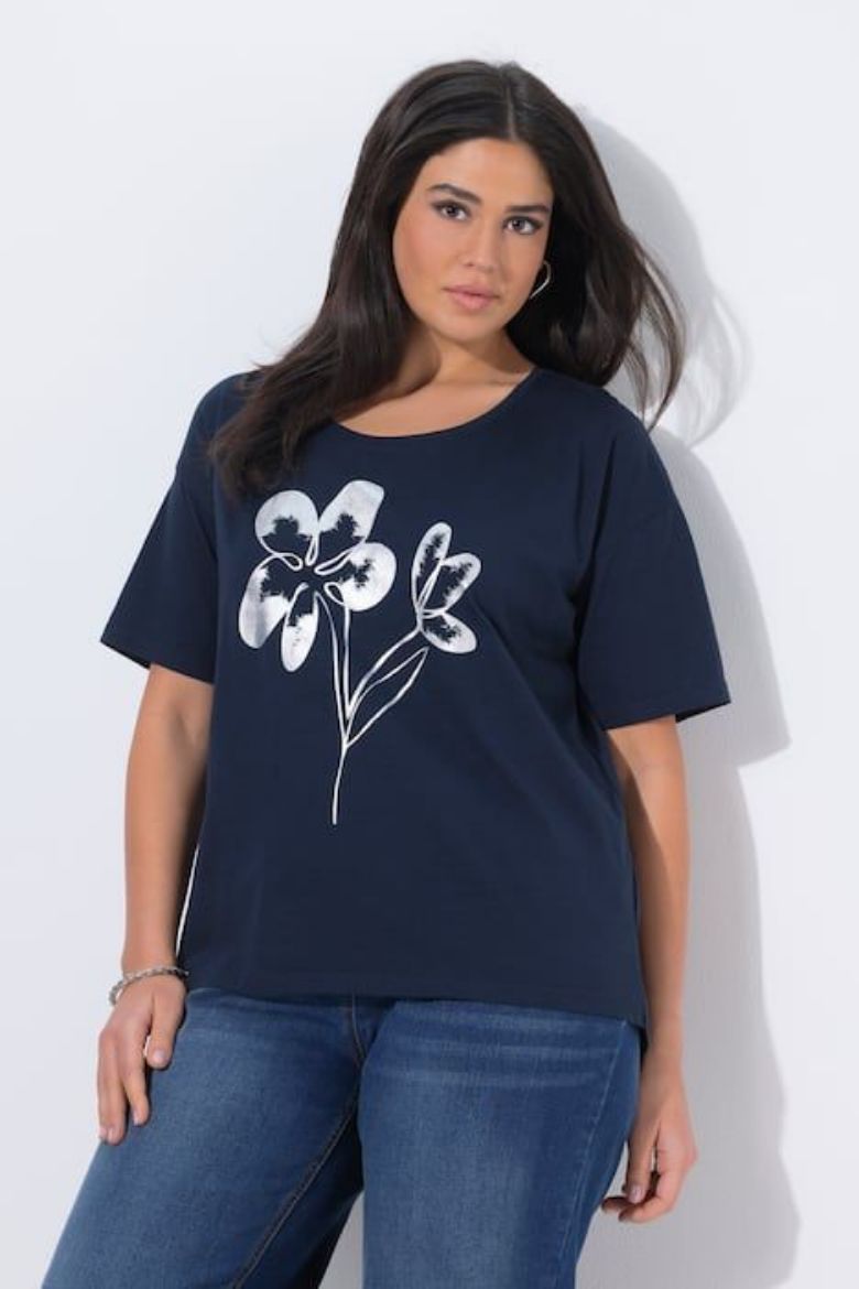 Plus size veliki brojevi Majica kratkih rukava šireg kroja za punije