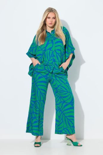 Plus size veliki brojevi Hlače širokih nogavica elastičnog struka za punije