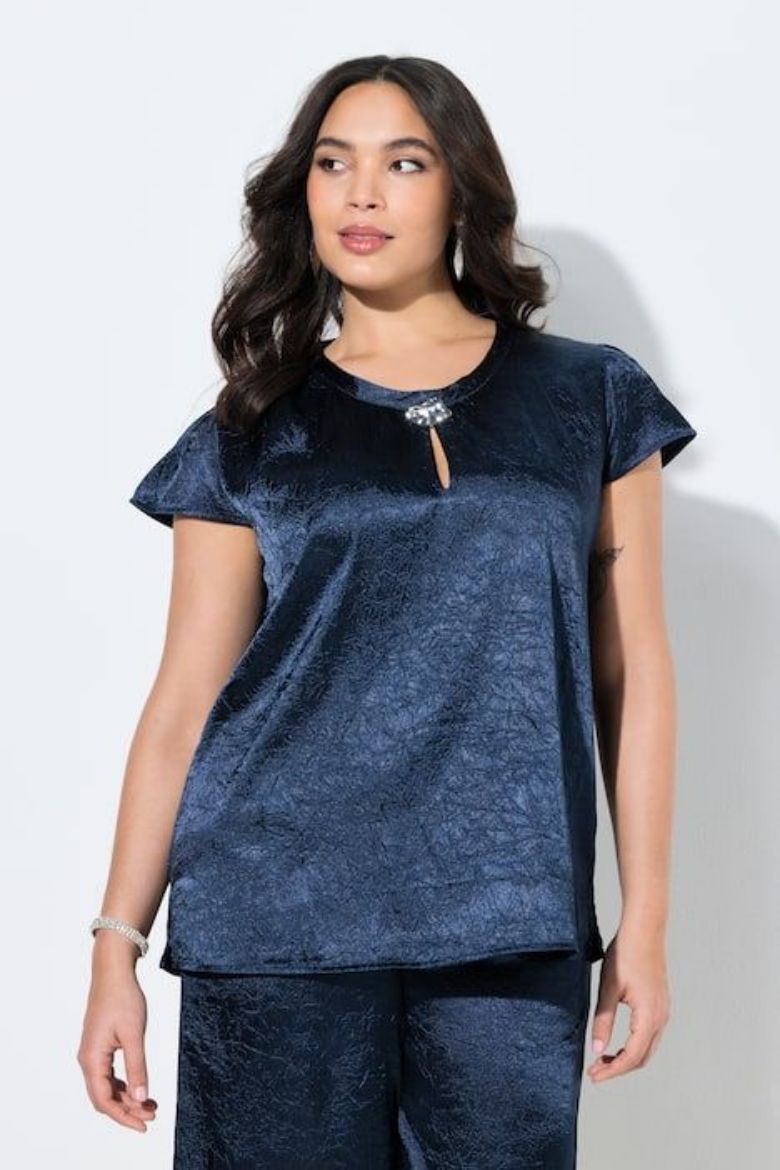 Plus size veliki brojevi Bluza kratkih rukava A kroja za punije