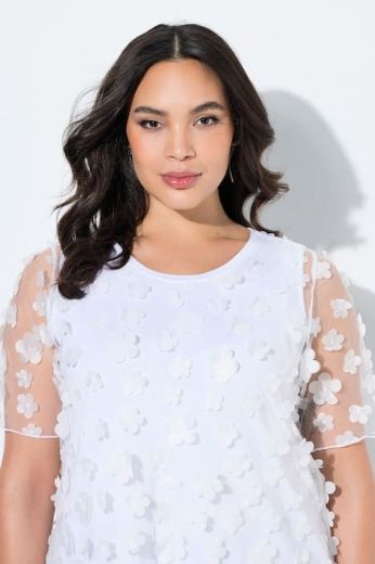 Plus size veliki brojevi Majica kratkih rukava okruglog izreza za punije