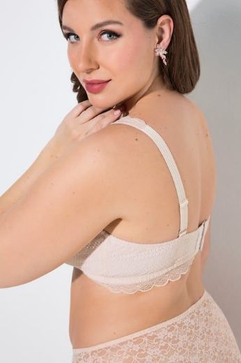 Plus size veliki brojevi Grudnjak bez žice s dodatkom čipke za punije