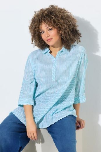 Plus size veliki brojevi Bluza 3/4 rukava A kroja za punije