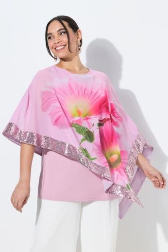 Plus size veliki brojevi Bluza od šifona 3/4 rukava za punije