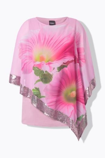 Plus size veliki brojevi Bluza od šifona 3/4 rukava za punije