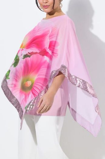 Plus size veliki brojevi Bluza od šifona 3/4 rukava za punije