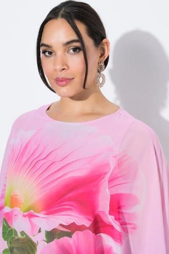 Plus size veliki brojevi Bluza od šifona 3/4 rukava za punije